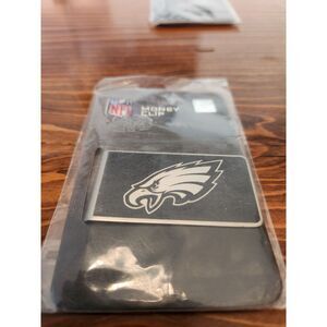 Philadelphia Eagles Money Clip Black and Steel Minimalist Wallet NWT NFL